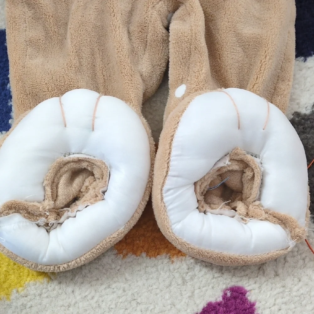 Spirit Tan Furry Kids One Piece Footie - Picture 3 of 7
